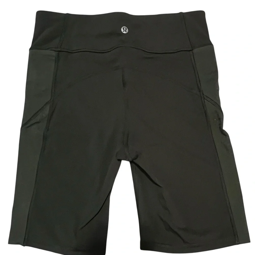 lululemon athletica Strength & Sweat 8” Olive Bike Shorts NWOT 6